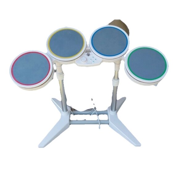 Nintendo Wii Harmonix Wired USB Rockband Drum Set, Stand, w/ Microphone No Pedal - Picture 1 of 11